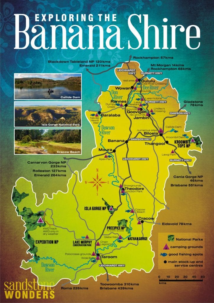 Banana Shire map WEB