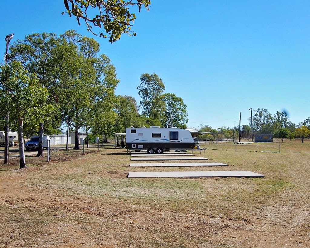 Campsites at Goovigen Recreation Grounds